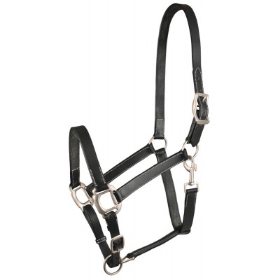  Adjustable Leather Halter with Snap
