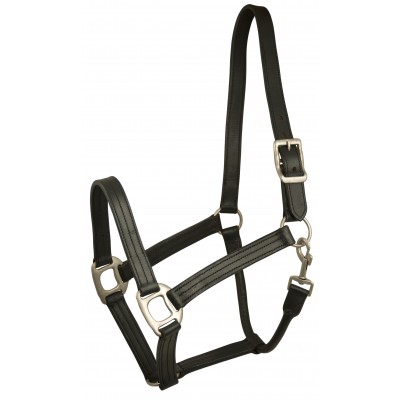  Triple Stitched Leather Halter
