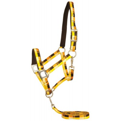  Terra Fleece Padded Nylon Halter with Matching Lead