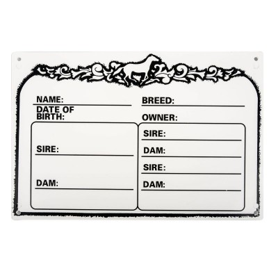  Horse Name Plate