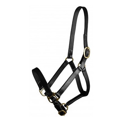  Leather Adjustable Turnout Halter without Snap